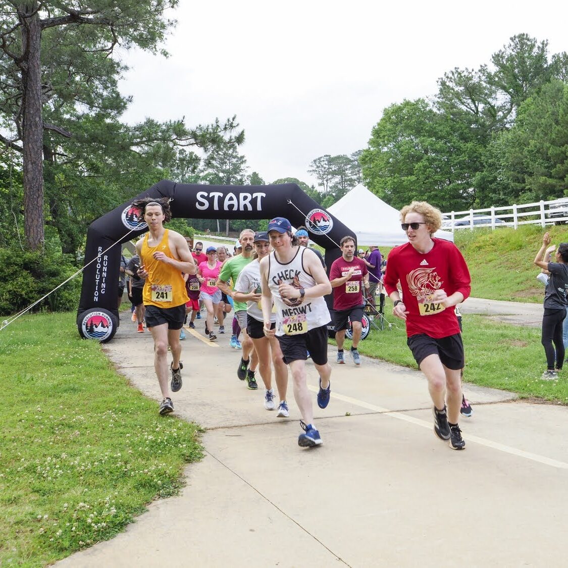 Night Owl runners on the course